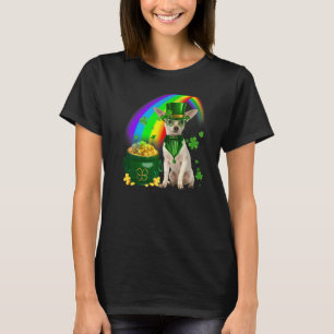 T-shirt Cool Chihuahua Chien Leprechauns Shamrock Clover P