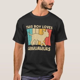 T-shirt Cool Chihuahua Pour Garçons Enfants 80s Animaux de