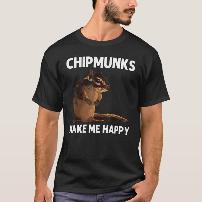 T-shirt Cool Chipmunk For Men Women Squirrel Whisperer  Ro (Devant)