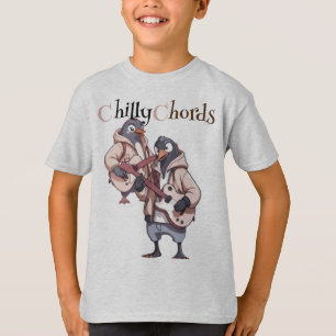 T-shirt Cool Chords : Les pingouins musicaux s'unissent