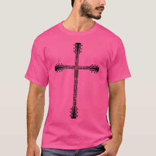 T-shirt Cool Christian Guitar Cross Funny Musicien Guitare