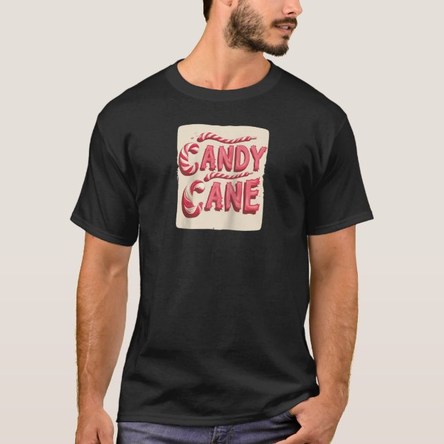 T-shirt Cool Christmas Candy for Festive Cane Lovers Ragla (Devant)