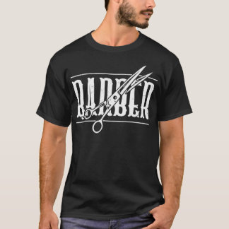 T-shirt Cool Ciseaux Barber Polices Vintages Barber Appren