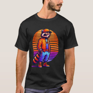 T-shirt Cool Coati Style urbain moderne Sunset Art rétro