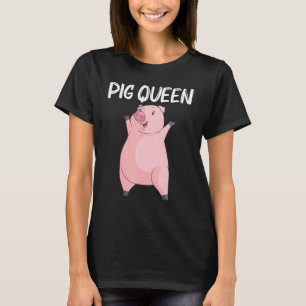T-shirt Cool Cochon Pour Femmes Maman Porc À Vins Piggy Fa