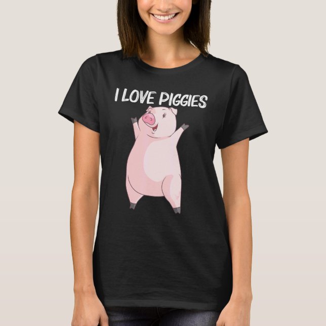 T-shirt Cool Cochon Pour Hommes Femme Porc À Vin Piggy Far (Devant)