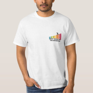 T-shirt Cool Code Barre Conception Meilleur Skieur Sur La