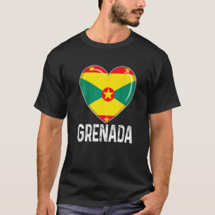 T-shirt Cool Coeur Grenade Drapeau Hommes Femmes Enfant Pa