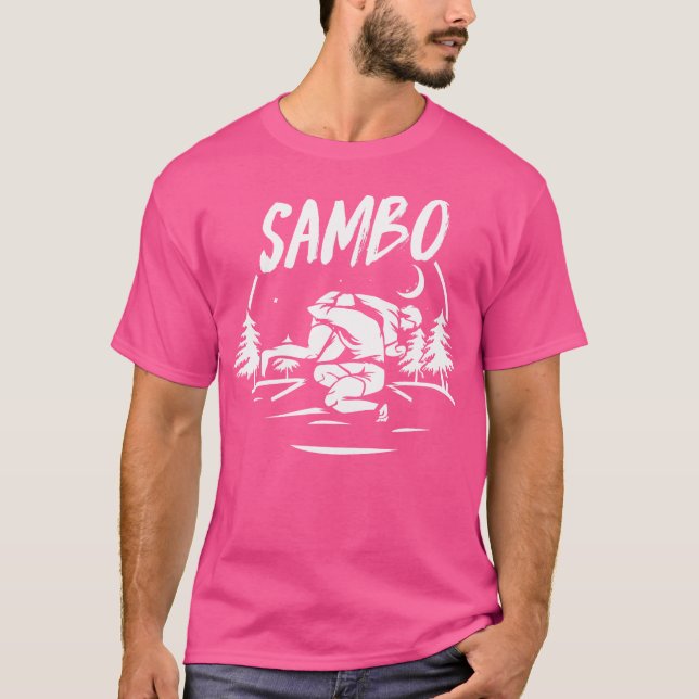 T-shirt Cool Combat Sambo Russie Soviétique Martial Art (Devant)