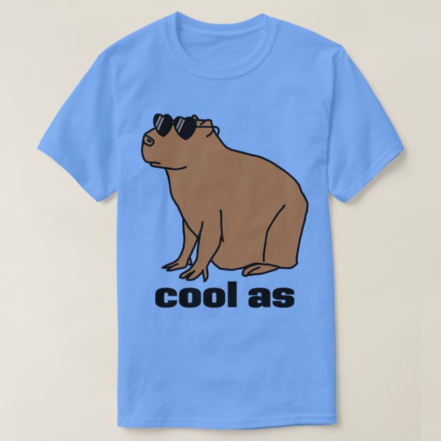 T-shirt Cool comme capybara (Design devant)