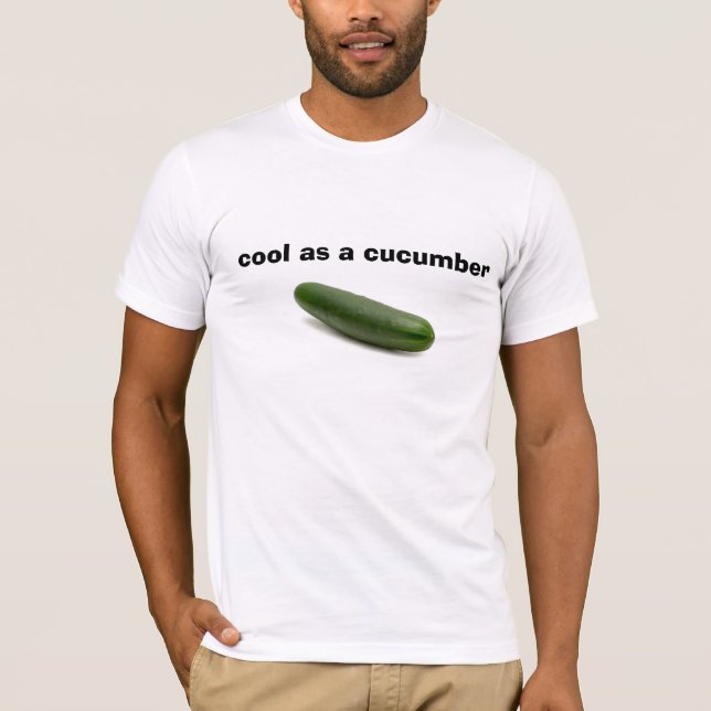 T-shirt cool comme concombre (Devant)