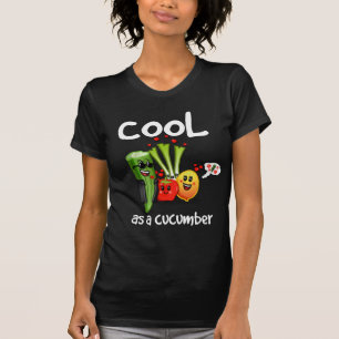 T-shirt Cool comme pièce en t de dames de concombre