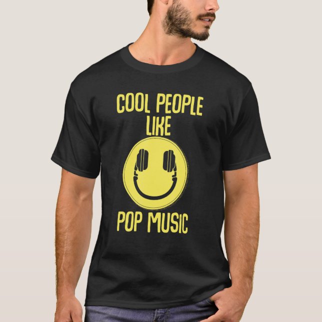 T-shirt Cool Comme Pop Music Dj Deejay Party Bass Ro (Devant)
