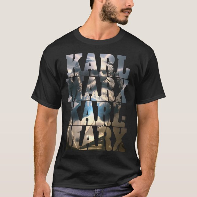 T-shirt Cool communiste Karl Marx (Devant)