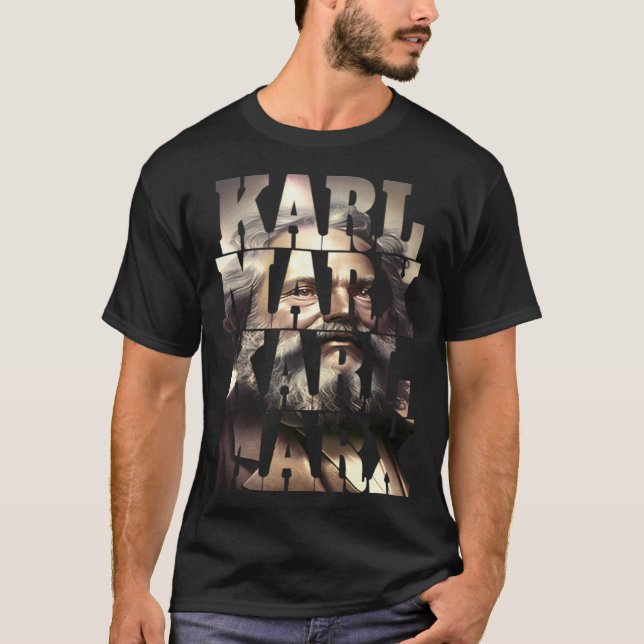 T-shirt Cool communiste Karl Marx (Devant)