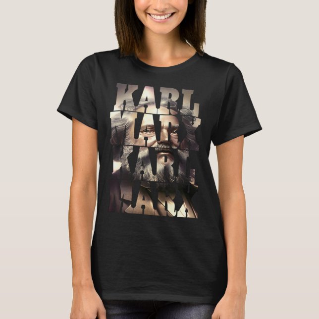 T-shirt Cool communiste Karl Marx (Devant)