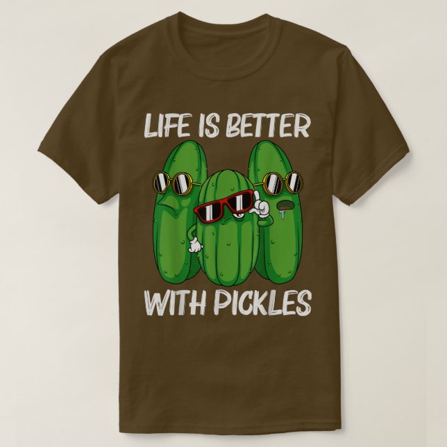 T-shirt Cool Conception De Pickle Pour Hommes Femmes Pickl (Design devant)
