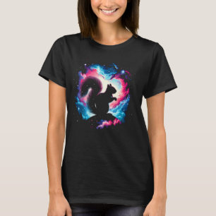 T-shirt Cool Cosmic Squirrel Galaxy Graphic Space Art