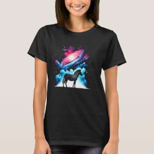 T-shirt Cool Cosmic Zebra Galaxy Graphic Space Art