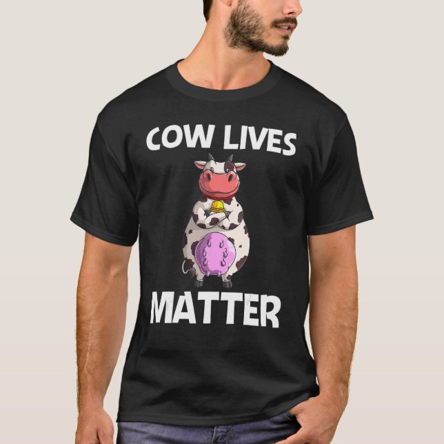 T-shirt Cool Cow For Men Women Cow Farmer Whisperer Dairy  (Devant)