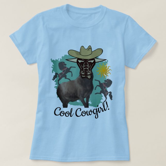 T-shirt Cool Cowgirl (Design devant)