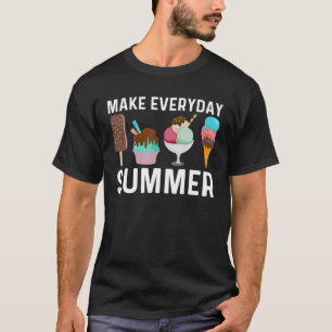 T-shirt Cool Crème Glace Art Pour Hommes Femmes Gelato Con
