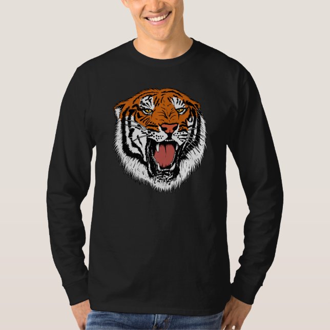 T-shirt Cool Cultivant Bouche Bengale Tigre Tenue Pour Hom (Devant)