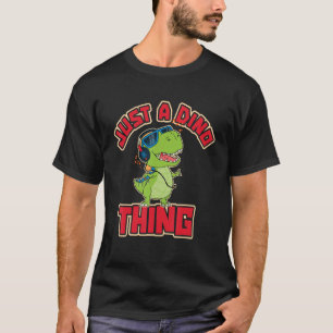 T-shirt Cool Cute Dino Enfant Bébé Dinosaur Musique Animal