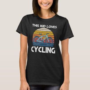 T-shirt Cool Cyclisme Pour Enfants Garçons Hommes Vélos Vé