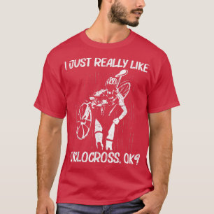 T-shirt Cool Cyclocross Conception Pour Hommes Femme Vélo