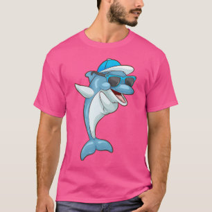T-shirt Cool Dabbing Dolphin Funny Hip-Hop Porpoise Danci