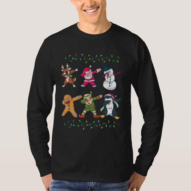 T-shirt Cool Dabbing Festive Designs X Mas (Devant)