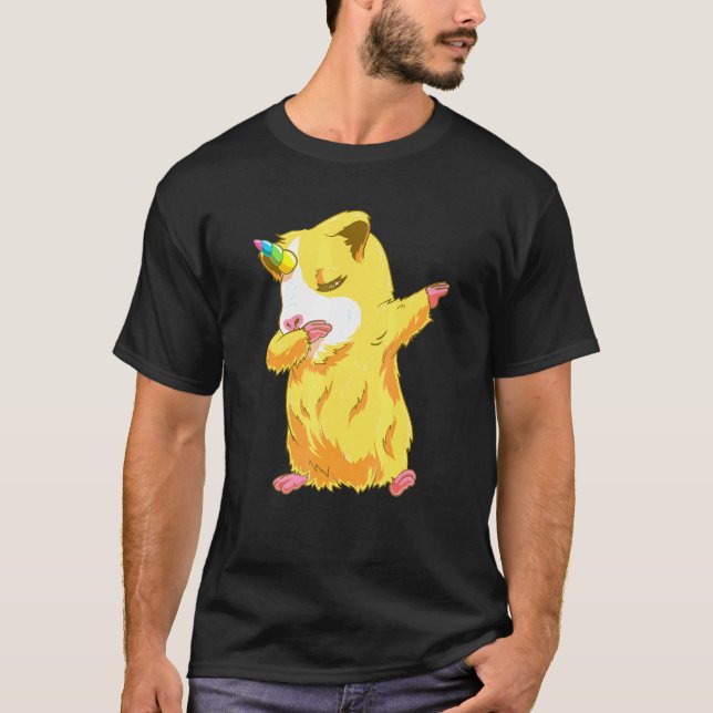 T-shirt Cool Dabbing Guinée Cochon Unicorne (Devant)