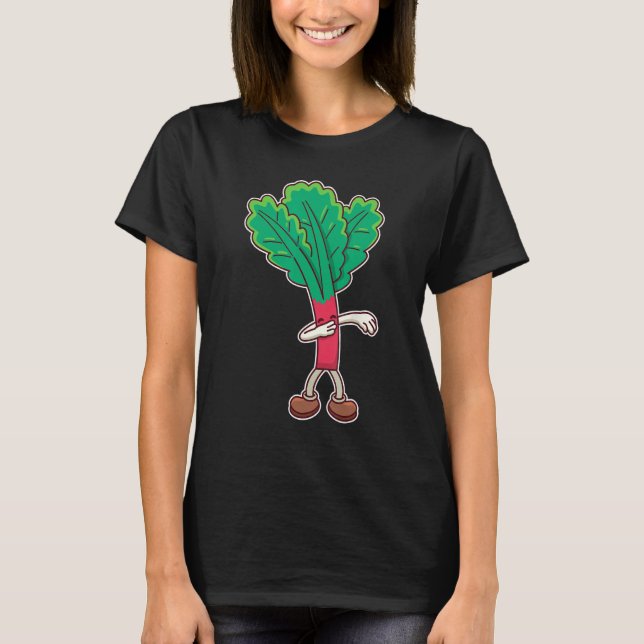 T-shirt Cool Dabbing Rhubarb Vegetable (Devant)