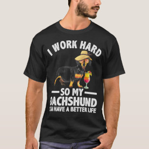 T-shirt Cool Dachshund Art Pour Hommes Femmes Wiener Dog D
