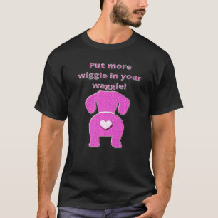 T-shirt Cool Dachshund Drôle Drôle Wiener Dog Wiggle Dans 