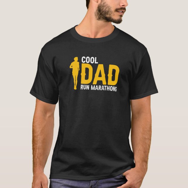 T-shirt Cool DAD Run Marathons Super Runner Pour DADS Pre (Devant)