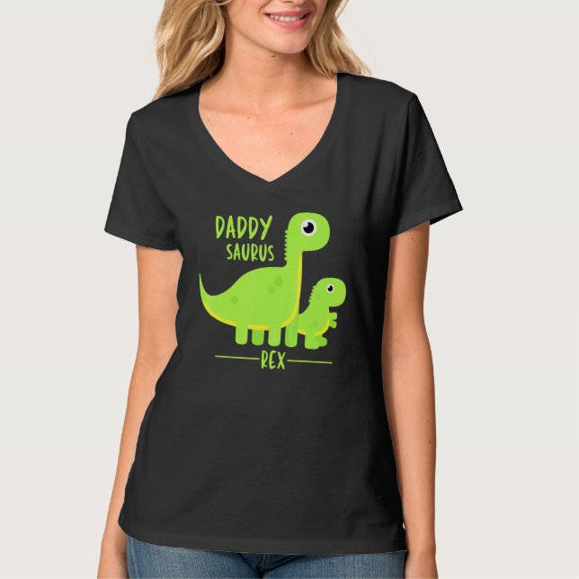 T-shirt Cool Daddysaurus Rex Dino (Devant)