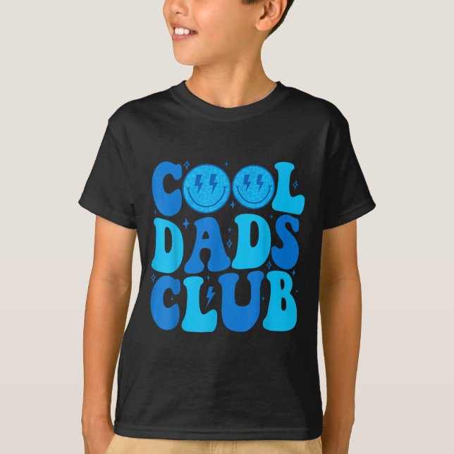 T-shirt Cool Dads Club Shirt Retro Groovy Dad Father's Day (Devant)