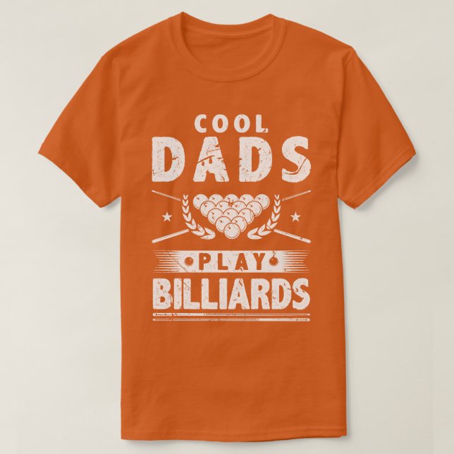 T-shirt Cool Dads Jouer Billard (Design devant)
