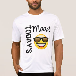 T-shirt Cool d'aujourd'hui d'émoticône d'humeur avec des
