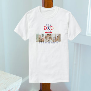 T-shirt Cool de baseball Cute Dad Photo Collage Fête des p