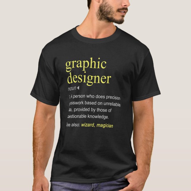T-shirt Cool de définition du concepteur graphique (Devant)