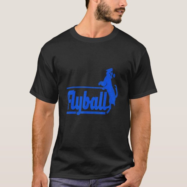 T-shirt Cool de Flyball Retro Dog Designs Présents (Devant)