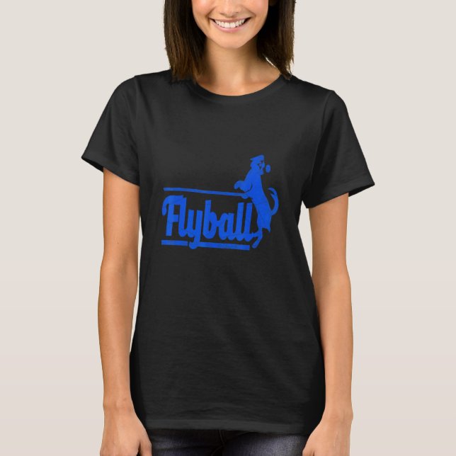 T-shirt Cool de Flyball Retro Dog Designs Présents (Devant)