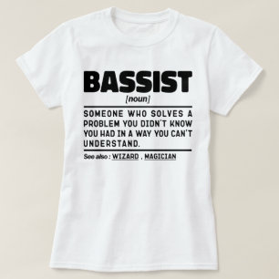 T-shirt Cool de guitare basse basse définition de Baid Nou