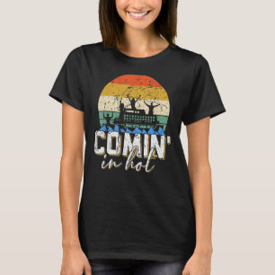 T-shirt Cool De La Vie De Pontooning D'Été Commence À Hot