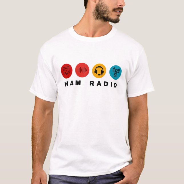 T-shirt cool de l'opérateur Ham Radio (Devant)