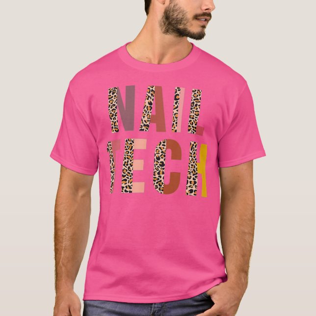 T-shirt Cool de perçage Leopard Nail Hustler (Devant)