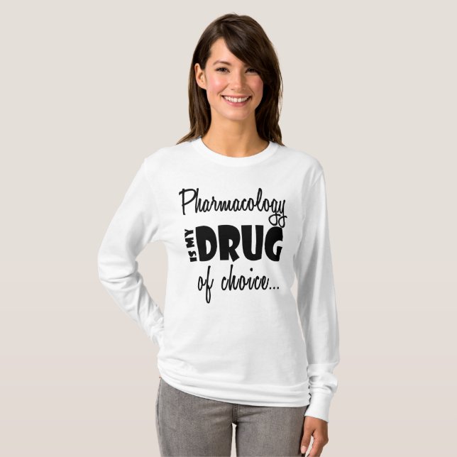 T-shirt Cool de pharmacien - pharmacologie ma drogue de (Devant entier)